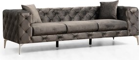 Καναπές 3θέσιος Chesterfield Como - Anthracite
