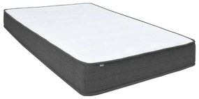vidaXL Κρεβάτι Boxspring Σκούρο Γκρι 180 x 200 εκ. Υφασμάτινο
