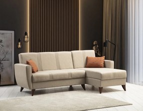 Corner Sofa-Bed Zaden - Beige Beige