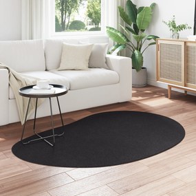 vidaXL Χαλί Χρώμα Μαύρο 120x170 εκ. Πολυεστέρας Αντιολισθητικό
