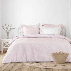 Σεντόνια King Size (Σετ) Nima Pose Ροζ Με Λάστιχο 180x200+32