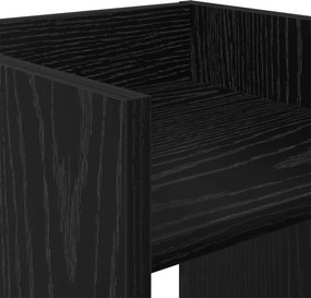 vidaXL Βάση φυτών Μαύρη Δρυς 30 x 30 x 40 cm