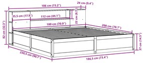 ΣΚΕΛΕΤΟΣ ΚΡΕΒ. ΧΩΡΙΣ ΣΤΡΩΜΑ ΚΑΦΕ ΚΕΡΙΟΥ 180X200 ΕΚ ΜΑΣΙΦ ΠΕΥΚΟ 3323409