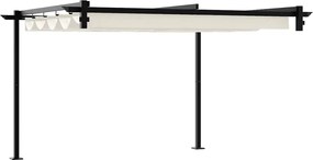 vidaXL Κιόσκι Κρεμ 300 x 300 x 200 cm Πολυεστέρας