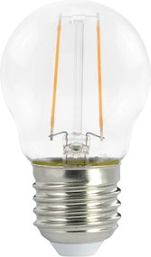 Λάμπα LED filament G45 6,5W 2700K E14 διαφανές 330° 806lm dimmable
