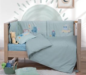 Βρεφικη Παπλωματοθηκη Basic 1214-Mint 110X150 Nef-Nef Homeware