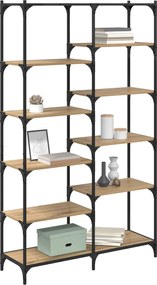 vidaXL Ράφι Βιβλίων artisan δρυς 100 x 32 x 170 εκ Επεξεργασμένο ξύλο