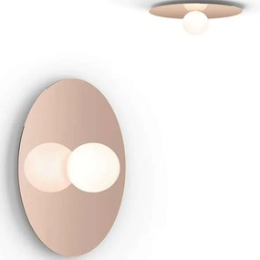 Φωτιστικό Τοίχου - Οροφής Bola Disc 18/5 10618 15,7x45,7cm Dim Led 390lm 6W Rose Gold Pablo Designs