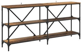 vidaXL Τραπέζι κονσόλας Παλιό Ξύλο 160 x 30 x 75 εκ Επεξεργασμένο ξύλο