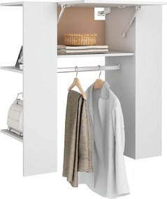 vidaXL Ντουλάπι Διαδρόμου Λευκό 97,5x37x99 εκ. Επεξεργ. Ξύλο