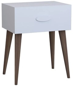 Nighstand Laber white melamine 45x30x57.5cm 45x30x57.5 εκ.