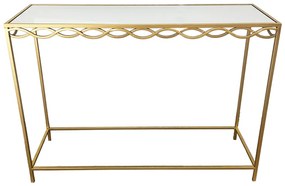 Κονσόλα Benda Inart μέταλλο σε χρυσή απόχρωση 100x30x80εκ