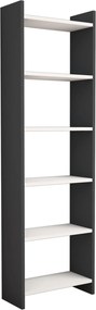 ΒΙΒΛΙΟΘΗΚΗ CLASSIKER HM9226.13 ΜΕΛΑΜΙΝΗΣ ΓΚΡΙ-ΛΕΥΚΟ 48,5x22x160Υεκ.
