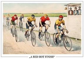 Αφίσα John Cameron - Wheelman In A Red Hot Finish, (91.5 x 61 cm)