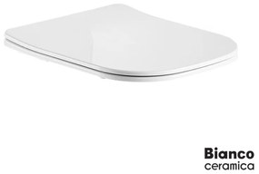 BIANCO CERAMICA 9601SC-300 Κάλυμμα Λεκάνης βακελίτη slim soft close White