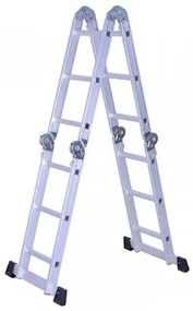 Krausmann HS55120 Σκάλα Αλουμινίου Πολυμορφική 4x3 Μέγιστο Ύψος 3.71m
