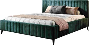 Επενδυμένο κρεβάτι Margo-140 x 200-Prasino