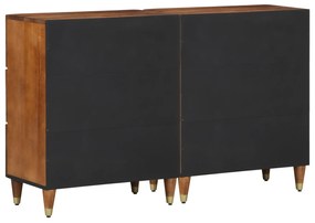 vidaXL Πλαϊνές Ντουλάπες 2 τεμ Χρώμα Μέλι 60x33,5x75 εκ Συμπαγές Ξύλο Μάνγκο
