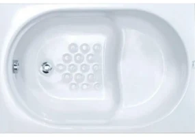 SANITEC 523 Gloria Μπανιέρα Ακρυλική με Κάθισμα 105x70cm