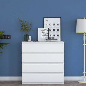 Συρταριέρα Λευκό BE 80x47x97,8