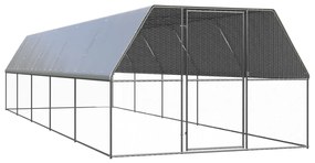 vidaXL Κοτέτσι - Κλουβί Εξωτ. Χώρου 3x10x2 μ. από Γαλβανισμένο Χάλυβα