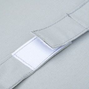 Outsunny Σετ επίπλων κήπου για 3 άτομα με βοηθητικό τραπέζι, καναπές με μαξιλάρια, σχήμα L, εξωτερικού χώρου, αλουμίνιο, κρεμ λευκό