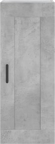 vidaXL Ντουλάπι Γκρι Σκυροδέματος 34,5x34x180 εκ. Επεξεργασμένο Ξύλο