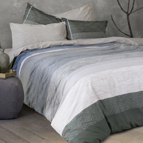 Σεντόνια Υπέρδιπλα (Σετ) Nima Wales Blue Γκρι,Μπλε ΧΩΡΙΣ ΛΑΣΤΙΧΟ 240x260