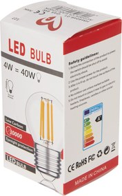 ΛΑΜΠΤΗΡΑΣ HM4046.01 LED FILAMENT 6W E27 2700K ΔΙΑΦΑΝΟ DIMMABLE