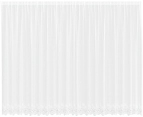 vidaXL Κουρτίνες με κουρτίνες Floral Λευκό 500 x 220 εκ. Πολυεστέρας