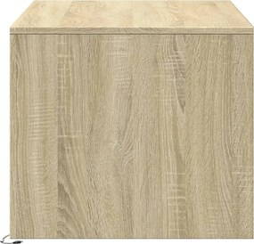 vidaXL Τραπεζάκι Σαλονιού με Φώτα LED Sonoma Δρυς Επεξ. Ξύλο