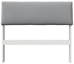 vidaXL Ταπετσαρισμένο κεφαλάρι Ανοιχτό γκρι 100 cm