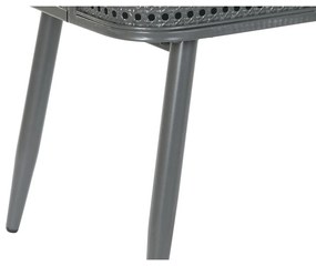 Ράφια DKD Home Decor Φυσικό Γκρι Μέταλλο Ξύλο 2 Ράφια (79 x 39 x 133 cm)