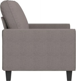 vidaXL Καναπές Διθέσιος Taupe 140 εκ. Υφασμάτινος