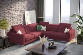 Γωνιακός καναπές Melindo Max-Kokkino-Αριστερή