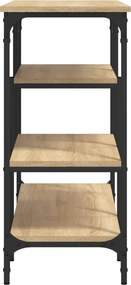 vidaXL Τραπέζι Κονσόλα με Ράφια Sonoma Δρυς 100 x 35 x 75 εκ.