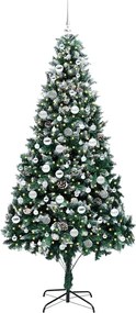 vidaXL Τεχνητό Χριστουγεννιάτικο Δέντρο με 300 LED Πράσινο 210 cm