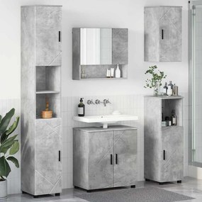 vidaXL Σετ Επίπλων Μπάνιου 5 pcs Γκρι σκυροδέματος 61 x 35 x 64 εκ.