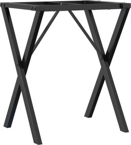 vidaXL Πόδια Τραπεζαρίας σε Σχήμα «Χ» 60x40x73 εκ. Ατσάλι
