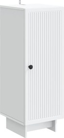 vidaXL Πλαϊνό γραφείο Λευκό 33 x 34,5 x 90 εκ Επεξεργασμένο Ξύλο