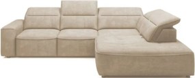 Γωνιακός καναπές Cenedra-Μπεζ-Δεξιά
