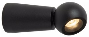 Φωτιστικό Επίτοιχο Lucide 33200-05-30 IPSOS Μαύρο Ματ (Black Mat) 2700 K
