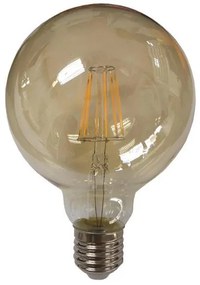 ΛΑΜΠΑ LED ΓΛΟΜΠΟΣ G125 FILAMENT 8W Ε27 2400K 220-240V GOLD GLASS DIMMABLE 147-78771