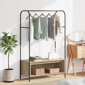 vidaXL Ράφι Ρούχων με Ράφια Sonoma Oak 100x44x160 εκ.