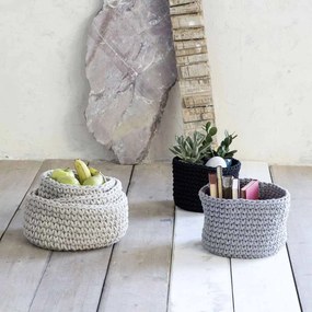 Καλάθι Αποθήκευσης (Φ28x15) Nima Panier Grey