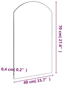 vidaXL Καθρέφτης 70 x 40 εκ. Γυάλινος