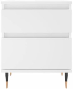 vidaXL Κομοδίνο Λευκό 40 x 35 x 50 εκ. από Επεξεργασμένο Ξύλο