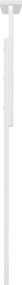 vidaXL Κεφαλάρι Λαμπερό Λευκό Επεξεργασμένο ξύλο