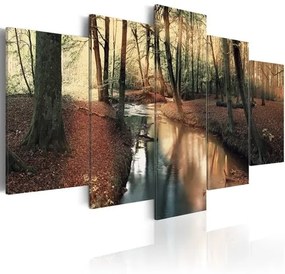 Πίνακας - Brown autumn: forest - 200x100