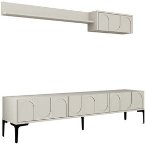 Σύνθεση Τηλεόρασης Lyon 845HCT5584 180x35x42cm Cream